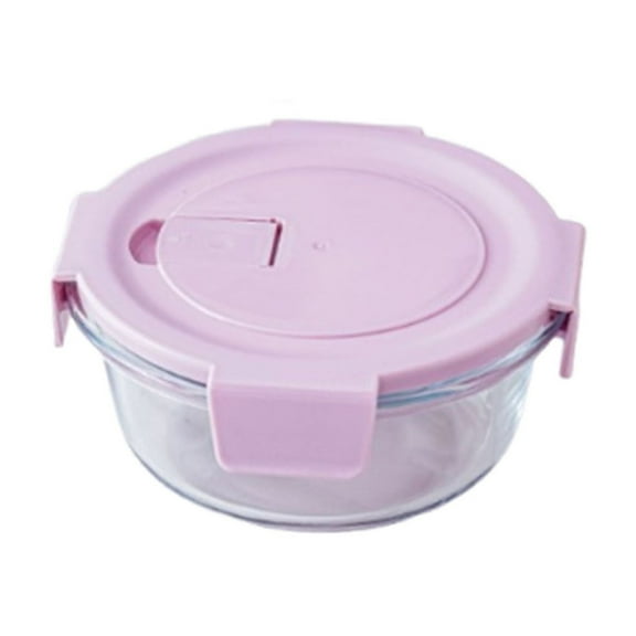 Glass Storage Containers with Lids, Leak-Proof Meal Prep Containers, Dishwasher/Microwave/Oven Safe Glass Food Storage Containers for Leftovers, Purple