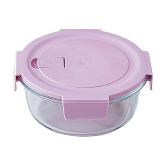 Glass Storage Containers with Lids, Leak-Proof Meal Prep Containers, Dishwasher/Microwave/Oven Safe Glass Food Storage Containers for Leftovers, Purple