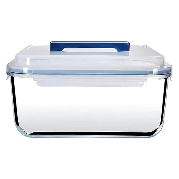 Glass Storage Containers with Lids, 6000 ML Large Food Storage Containers, Airtight Storage Containers fo Fruit, Turkey, Rotisserie Chicken, Potluck