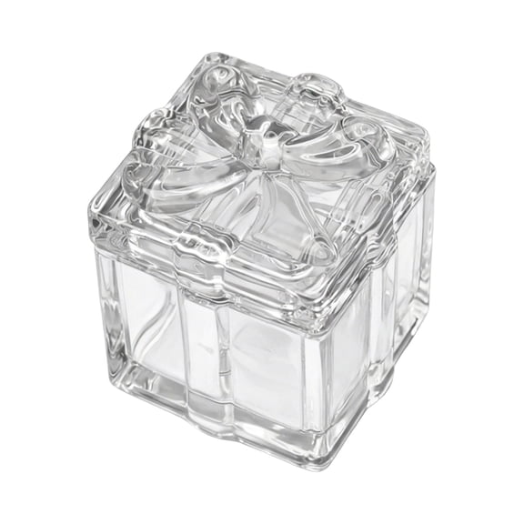 Glass Storage Jars Clear Food Storage Containers Empty Bottles Sealed Jars ,Kitchen Candy Herbs Storage Jar Sealed Candy Jar With Lid, Candle Jewelry Storage Jar Heart Shaped Decorative Jar(Square)