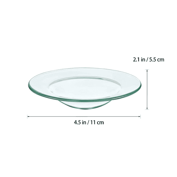 Glass Storage Tray Glass Storage Tray Decorative Tray For Party Serving Glass Clear 2PC transparent aroma disc glass plate glass dish