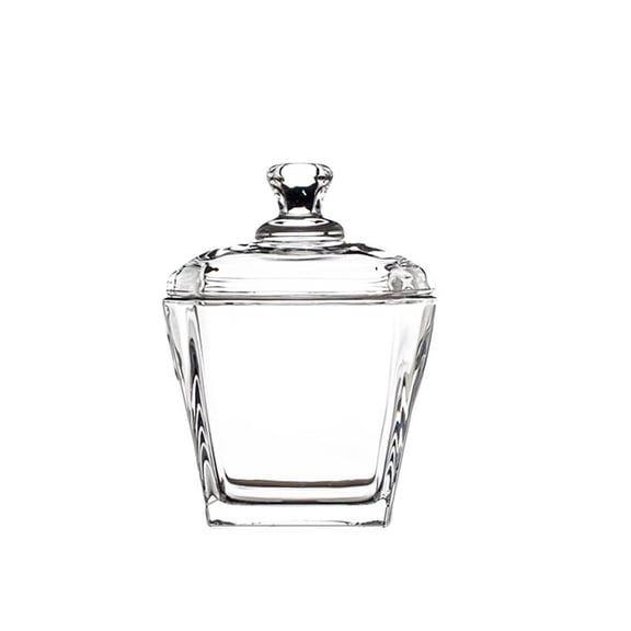 Glass Sugar Bowl with Lid - 8oz/240ml Airtight Candy Dish | Elegant Kitchen Countertop Storage for Sugar, Sweets, Snacks & Coffee Pods, Clear Glass Container for Pantry, Dining Table Decor 8oz,240ml