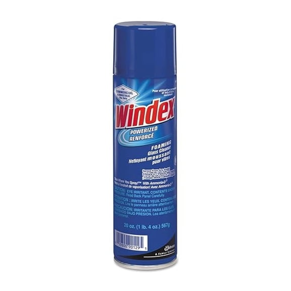 Glass & Surface Cleaner Aerosol - 20oz (Case of 12) - Powerized Formula - Streak-Free Shine - Ammonia-D - NSF C1 Registered - For Home & Commercial Use