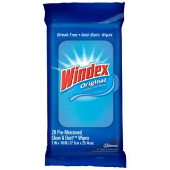 Glass & Surface Wet Wipe Cloth 7 x 8 28/Pack