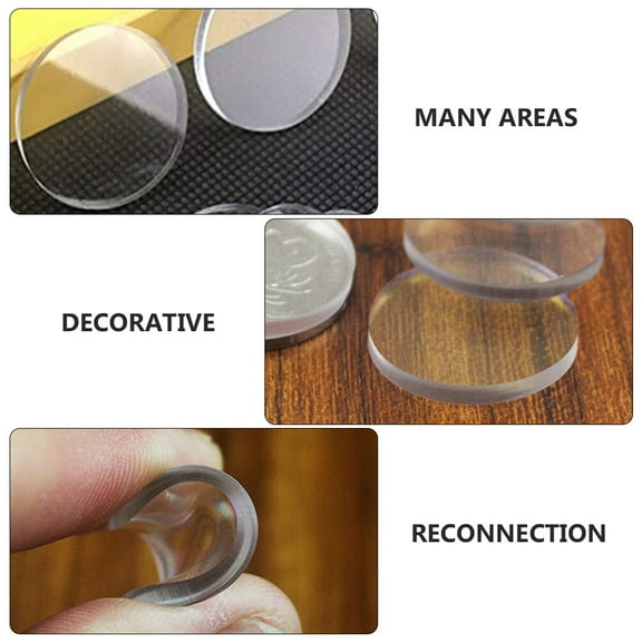 Glass Table Rubber Spacer 20Pcs Creative Clear Glass Table Bumpers Glass Table Rubber Spacers