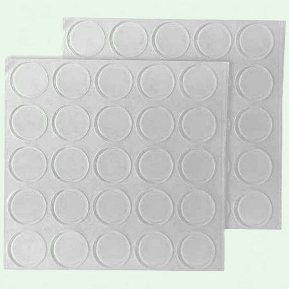 Glass Table Top Bumpers Clear Rubber Bumpers 20 x 2 MM Adhesive Transparent Rubber Feet Bumpers Sound Dampening for Cabinet Doors, Drawers, Glass Tops, Picture Frames, Cutting Boards - 50 Pcs
