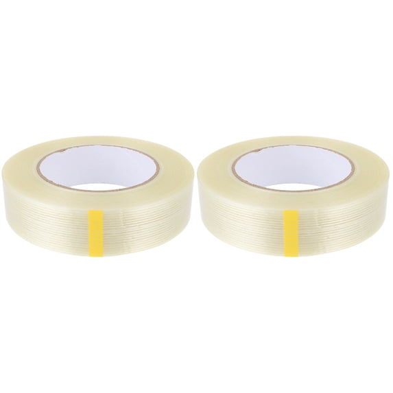 NICERIO Fiberglass Packing Tape Khaki, Strong Self-Adhesive, 2 Rolls for Heavy Duty Sealing and Repairs