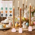 thumbnail image 1 of Glass Taper Candle Holders Set of 3, Colored Glass Candlestick Holders for Dinner Table Centerpieces, Wedding Reception and Home Decor, 1 of 6