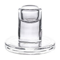 Glass Taper Candle Holders - Small Clear Candlestick Holders, T-Shaped Thick Glass Candle Holders for Tabletop Centerpieces, for Events, Weddings, Holiday,Dinners