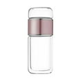 thumbnail image 1 of Glass Tea Infuser Bottle, Portable Glass Drinking Jar, Double Wall Tea Bottle, Clear Water Bottle, Tea Glasses with Infuser for Hot Cold Water Tea Coffee, 1 of 7