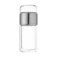 thumbnail image 1 of Glass Tea Infuser Bottle, Portable Glass Drinking Jar, Double Wall Tea Bottle, Clear Water Bottle, Tea Glasses with Infuser for Hot Cold Water Tea Coffee, 1 of 7