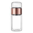 thumbnail image 1 of Glass Tea Infuser, Upgraded 3-in-1 Smart Infuser for Loose Leaf & Coffee, Flip & Brew Design, Hot & Cold Ready – 3.15 in x 3.15 in x 9.84 in, 1 of 6