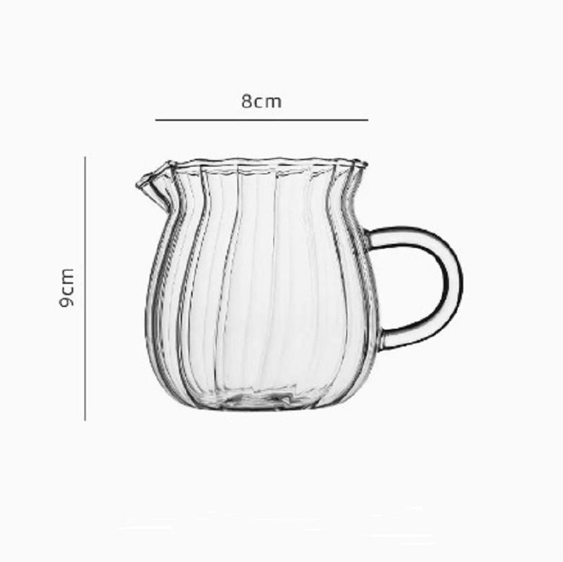 Glass Tea Pitcher Small Creative Square Chahai HeatResisting