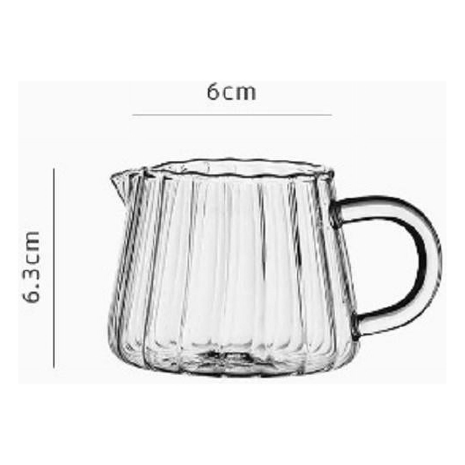 Glass Tea Pitcher Small Creative Square Chahai HeatResisting