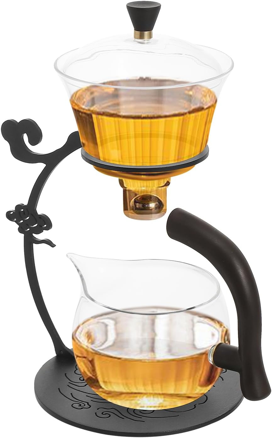 Set Da Tè In Vetro MOZEO - Teiera Semi-Automatica A Forma Di Uccello, Con Infusore, Design Elegante - Foto 7