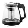 thumbnail image 1 of Glass Teapot With Infuser 1000ml or 2000ml Capacity Black For Loose Leaf Tea And Home Decor, 1 of 7