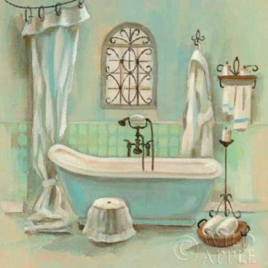 Glass Tile Bath I Canvas Art - Silvia Vassileva (24 x 24)