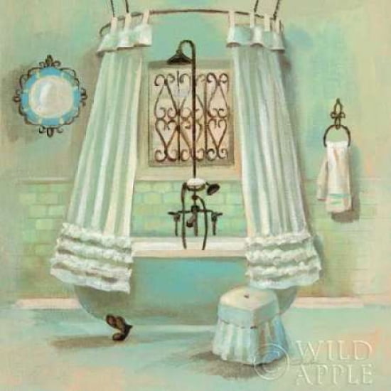 Glass Tile Bath II Canvas Art - Silvia Vassileva (24 x 24)