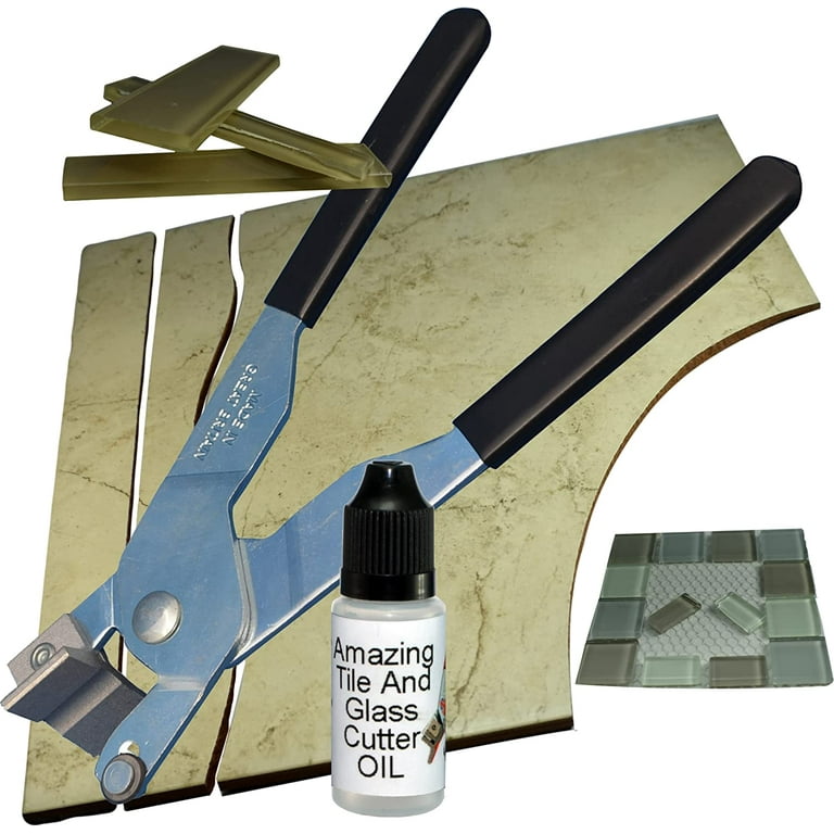 The Amazing Tile and Glass Cutter Cut Shapes in Ceramic Tile and Glass Tiles Straight Curved or Wiggly Lines or Run Up A Guide for Straight Cuts, Size