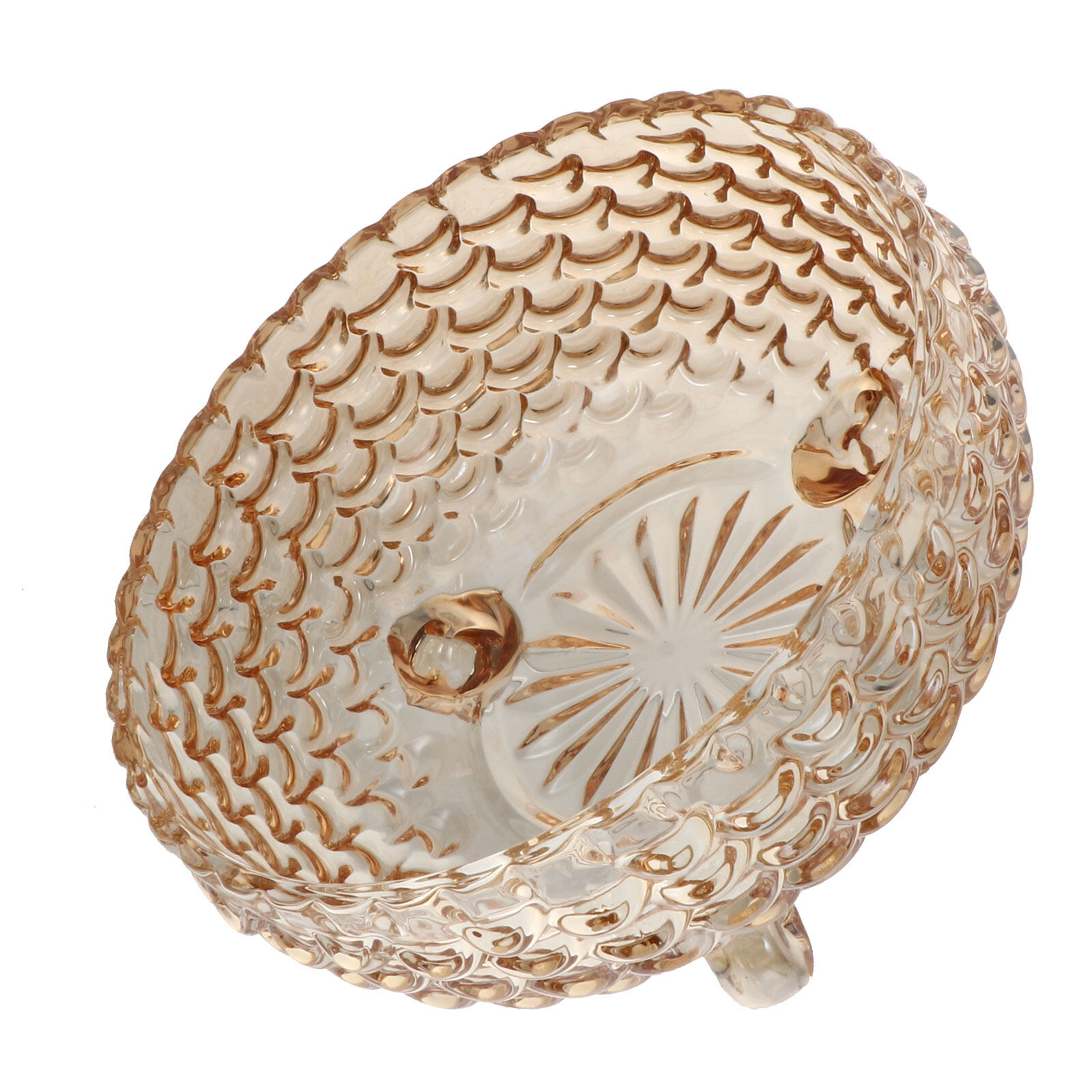 Glass Trifle Bowl Fishing Scales Tripod Rice Clear Bowls Nambe Salad Fruit Dish