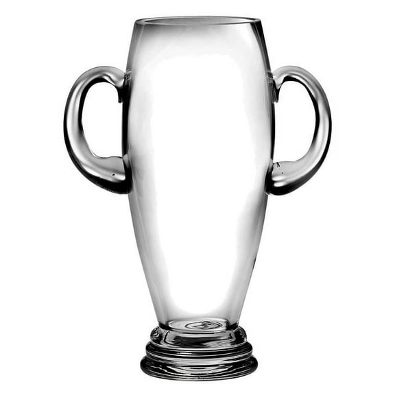 Glass - Trophy Vase with Handles - 14 " Height - European Quality - by Barski - Made in Europe