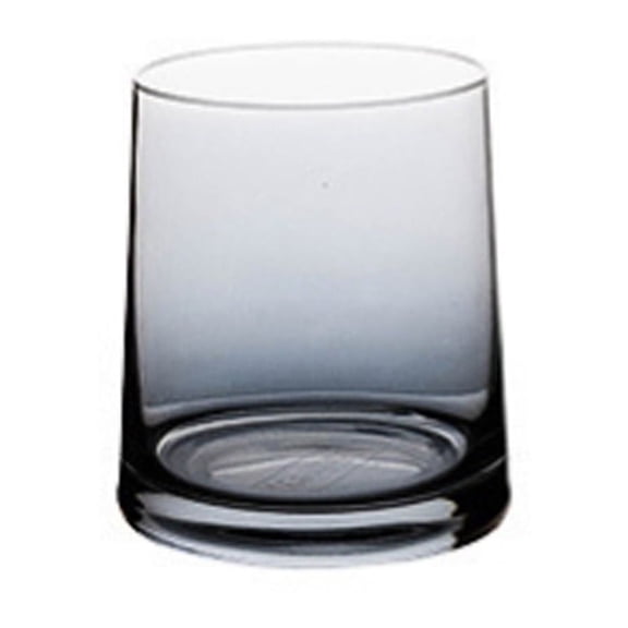 Glass Tumbler Cup for Water Juice Milk Tea Clear Drinking Glassware Multipurpose Beverage Cup for Home Kitchen Office Daily Use 1PCS Gray