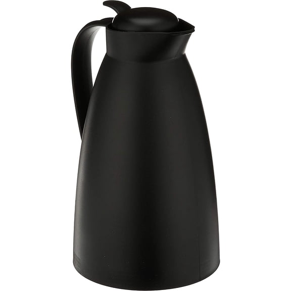 Glass Vacuum Frosted Plastic Carafe, 1 L, Black (AG2800BK2)