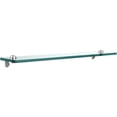 thumbnail image 1 of Glass Vanity Shelf with Beveled Edges - Polished Chrome / 22 Inch, 1 of 11