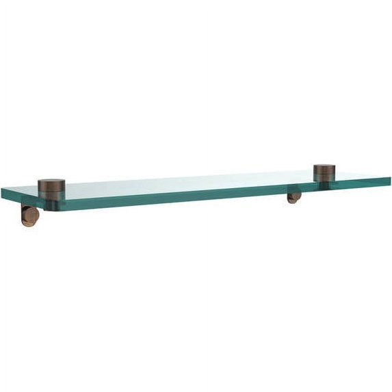Glass Vanity Shelf with Beveled Edges - Venetian Bronze / 16 Inch