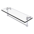 thumbnail image 1 of Glass Vanity Shelf with Integrated Towel Bar - Polished Chrome / 16 Inch, 1 of 11