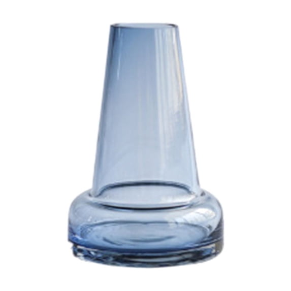 Glass Vase for Centerpiece, Tall Clear Glass Cylinder Vase for Flowers, Modern Hydroponic Vessel for Home Decor, Elegant Decorative Bottle for Office Desk or Tabletop