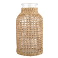 thumbnail image 1 of QIFULL Qifull Glass Vase Khaki Rattan Woven Flower Arrangement Container for Decor 1Pc, 1 of 10