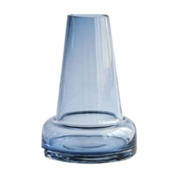 Glass Vase Glass Vase Long Neck Transparent Hydroponic Vessel Flower Arrangement Decor 5.51x3.74x3.74in Office Desktop Decoration for Plants Flowers Home and Office Decor Crystal Clear Glass