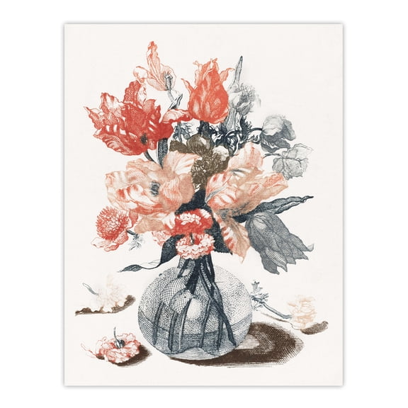 Glass Vase With Spring Flowers Johan Teyler Wall Art Poster Print