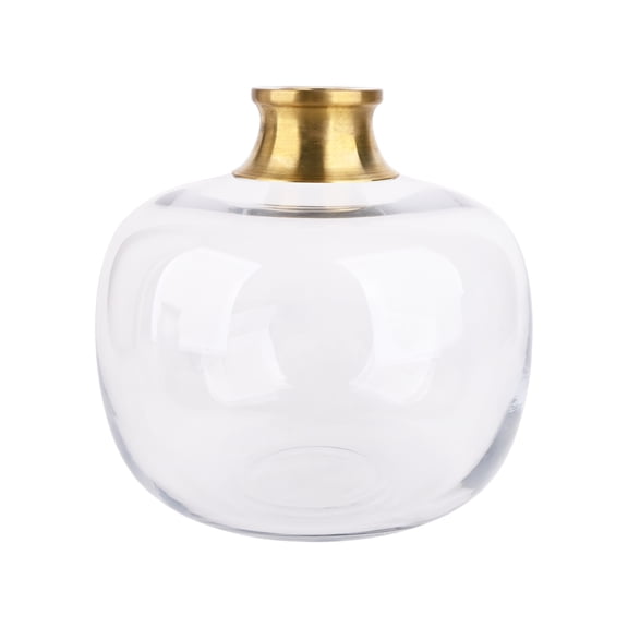 Glass Vase with Copper Trim by Ashland  - Spring Home Decor