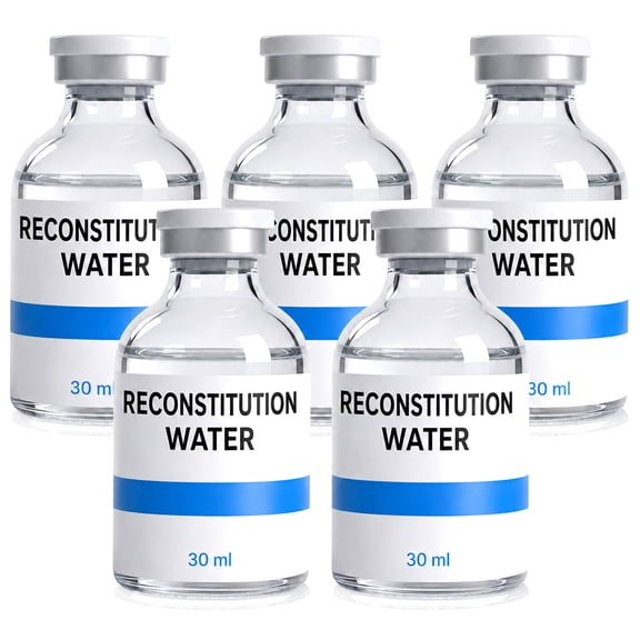 Glass Vials for Water Solution - 5 x 30 ML
