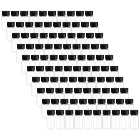 Glass Vials with Caps, Clear Glass Sample Vials, Mini Empty Lab Sampling Glass Bottles 100pcs 10ml