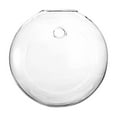 thumbnail image 1 of Glass Wall Hanging Vase, Semi Circle Transparent Planter for Home Decor, Modern Hydroponic Vessel for Living Room, Bedroom, or Office, 1 of 9