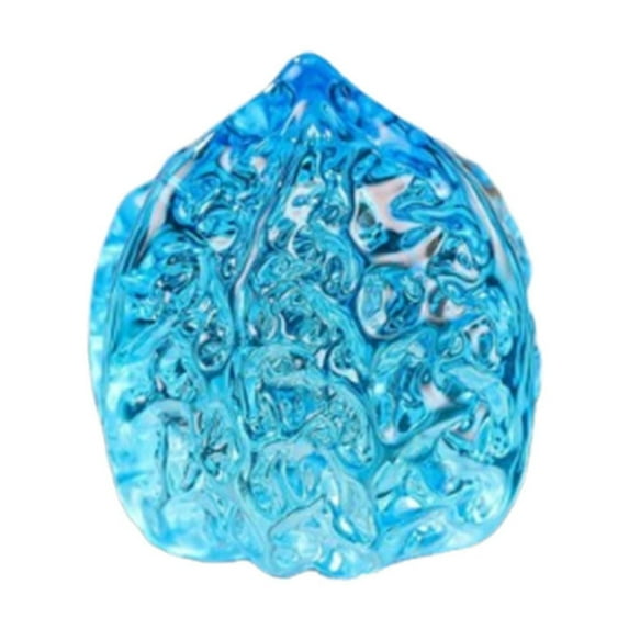 Glass Walnut Ornament | Glass Figurine Decor for Home Office Living Room | Elegant Desktop Shelf Decoration Piece | Single Pack | Easy to Clean | Unique Housewarming Gift