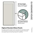thumbnail image 1 of Glass Warehouse 26.75 in. W x 78 in. H Fully Frameless Hinged Shower Door - Width Adj 27.125 - 28.525, 1 of 5