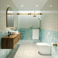 thumbnail image 1 of Glass Warehouse 2Dsl-60 Polaris 78" High X 60" Wide Bypass Frameless Shower Door - Brass, 1 of 7