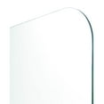 thumbnail image 1 of Glass Warehouse  34" x 58.25" Frameless Bathtub Shower Door - Single Fixed Panel Radius Brushed Nickel Nickel Finish, 1 of 5