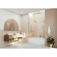 thumbnail image 1 of Glass Warehouse  56 in. - 60 in. x 60in. Frameless Bath Tub Sliding Shower Door Satin Brass Satin, 1 of 5