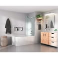 thumbnail image 1 of Glass Warehouse  58.25" x 28.5" Frameless Shower Bath Fixed Panel Polished Chrome Chrome Finish, 1 of 5