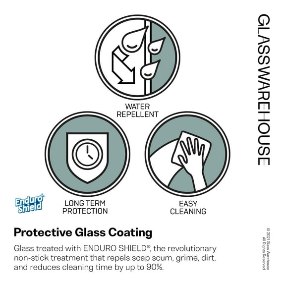 Glass Warehouse 58.25" x 30" Frameless Shower Bath Fixed Panel Brushed Nickel Nickel Finish