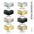 thumbnail image 1 of Glass Warehouse  78" x 65.5" Frameless Shower Door - Wall Hinge Matte Black Matte, 1 of 5