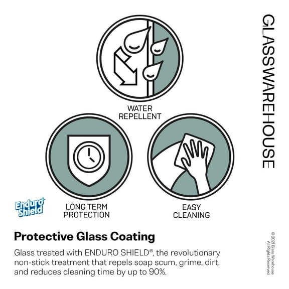 Glass Warehouse  78" x 66.5" Frameless Shower Door - Wall Hinge Satin Brass Satin