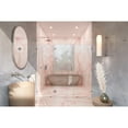 thumbnail image 1 of Glass Warehouse  78" x 67.25" Frameless 3 Panel Inline Shower Door Brushed Nickel Nickel Finish, 1 of 5