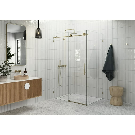 Glass Warehouse 90Sl-48-30 Nova 78" High X 48" Wide X 30" Deep Sliding Frameless Shower