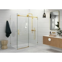 Glass Warehouse 90Sl-56-38 Nova 78" High X 56" Wide X 38" Deep Sliding Frameless Shower